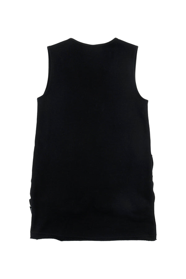 Loud Apparel Black Pinafore Dress