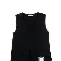 Loud Apparel Black Pinafore Dress