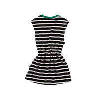 Loud Apparel Anthracite Stripe Dress Sleeveless (drop 2)