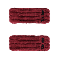 Tis Me Maroon Ribbed Snap Clip Set Of 2 (FINAL SALE)