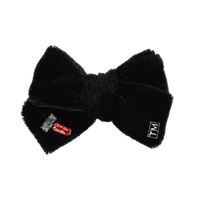 Tis Me Black Velvet Colored Stones Mini Bow 2" Set Of 2 (FINAL SALE)