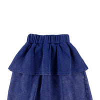 Loud Apparel Blue Skirt Tiered Layers