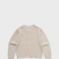 Louisiella Lavera Knit Cardigan Pale Beige