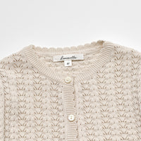 Louisiella Lavera Knit Cardigan Pale Beige