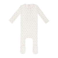 Minilabel Ivory Petal Pointelle Floral Footie-Girls