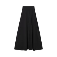 Heven Child Black Skirt With Front Vein- Maxi