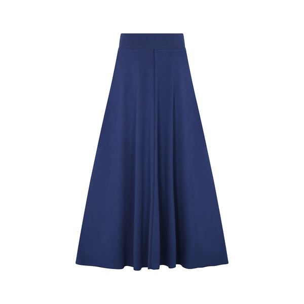 Heven Child Royal Blue Skirt With Front Vein- Maxi
