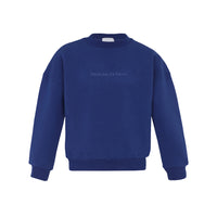 Heven Child Cobalt Blue "Because it's heven" Sweatshirt