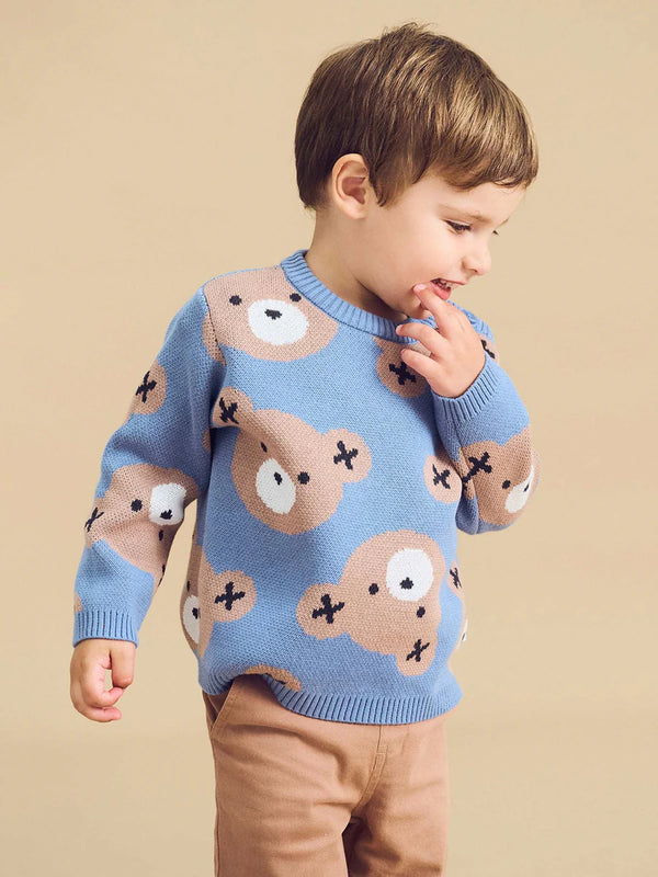 Huxbaby Cornflower Huxbear Knit Jumper