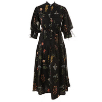 HEV Black Floral Small Buttons (HDR701)