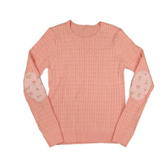 HEV Apricot Braided Knit With Patches HKN780