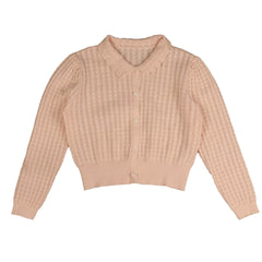 HEV Peach Collar Textured Knit HKN782