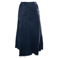 Hev Navy Corduroy Panelled Skirt (HSK500)