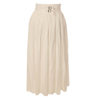 HEV White Skirt With Buckle (HSK795)