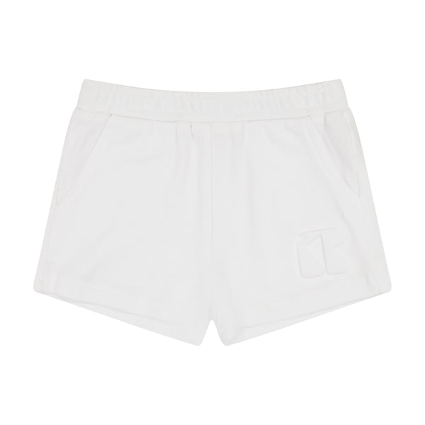 Retro Kids White Harper Pique Baby Set (Tee + Shorts)