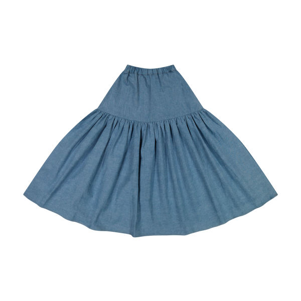 RetroKid Denim Hollis Denim Full Skirt - Maxi Length