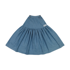 RetroKid Denim Hollis Denim Full Skirt - Maxi Length