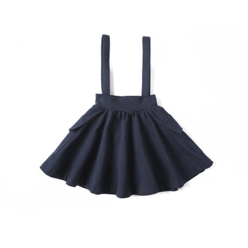 Anecdote Blue Pocket Suspender Skirt