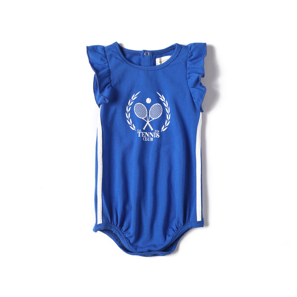 Anecdote Royal Blue Girls Tennis Romper (TE2478)