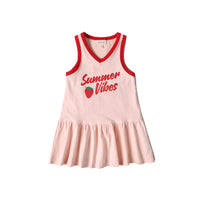 Anecdote Red/Pink Summer Vibe Track Dress (TR2460)