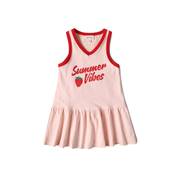 Anecdote Red/Pink Summer Vibe Track Dress (TR2460)