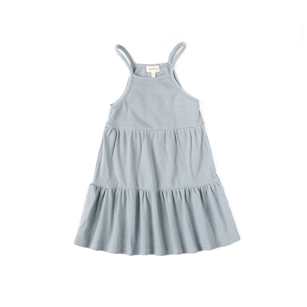 Anecdote Blue Ribbed Tiered Jumper (RR2450)