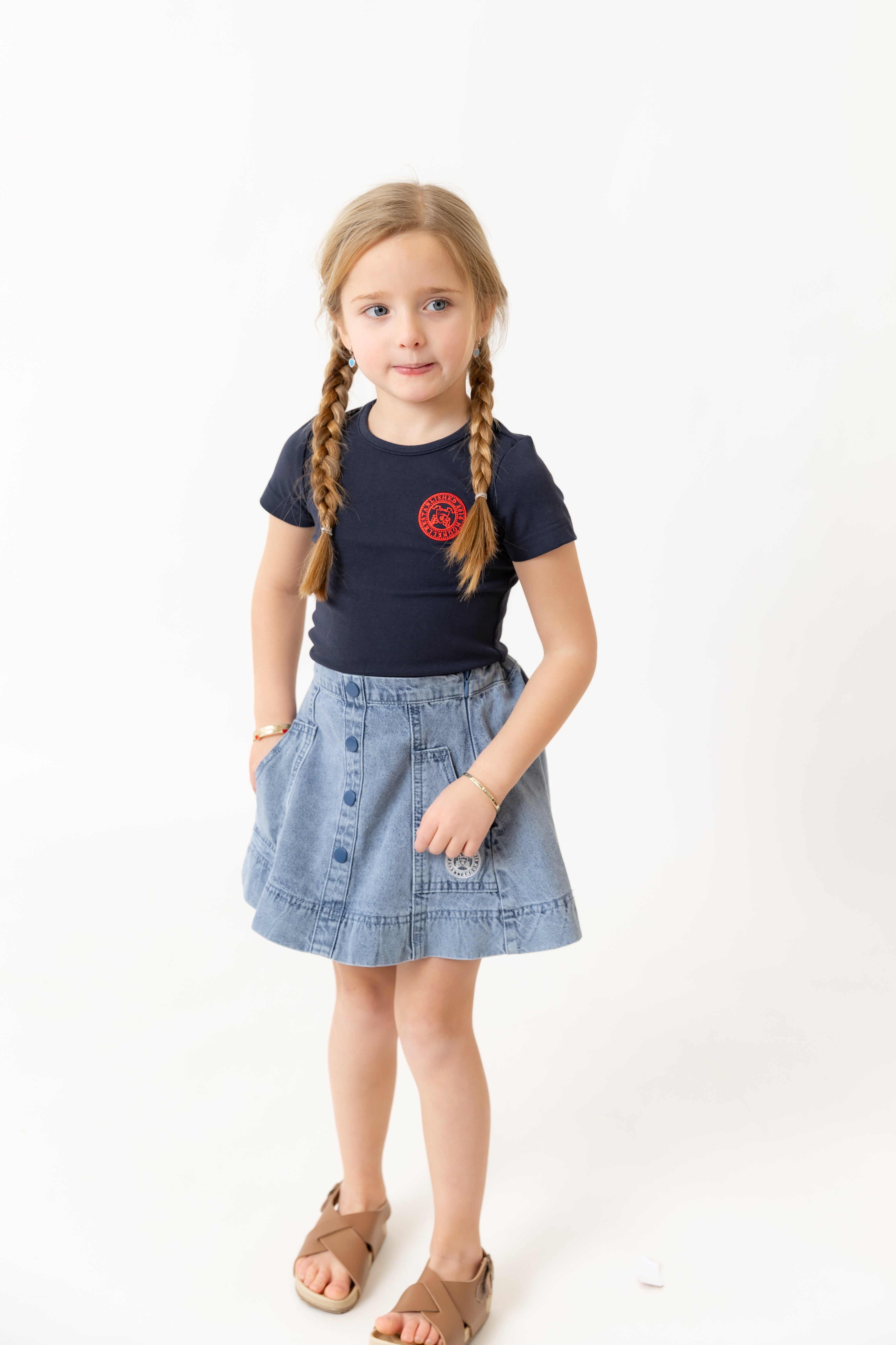 Nounelle Denim Skirt | Buttons Bebe
