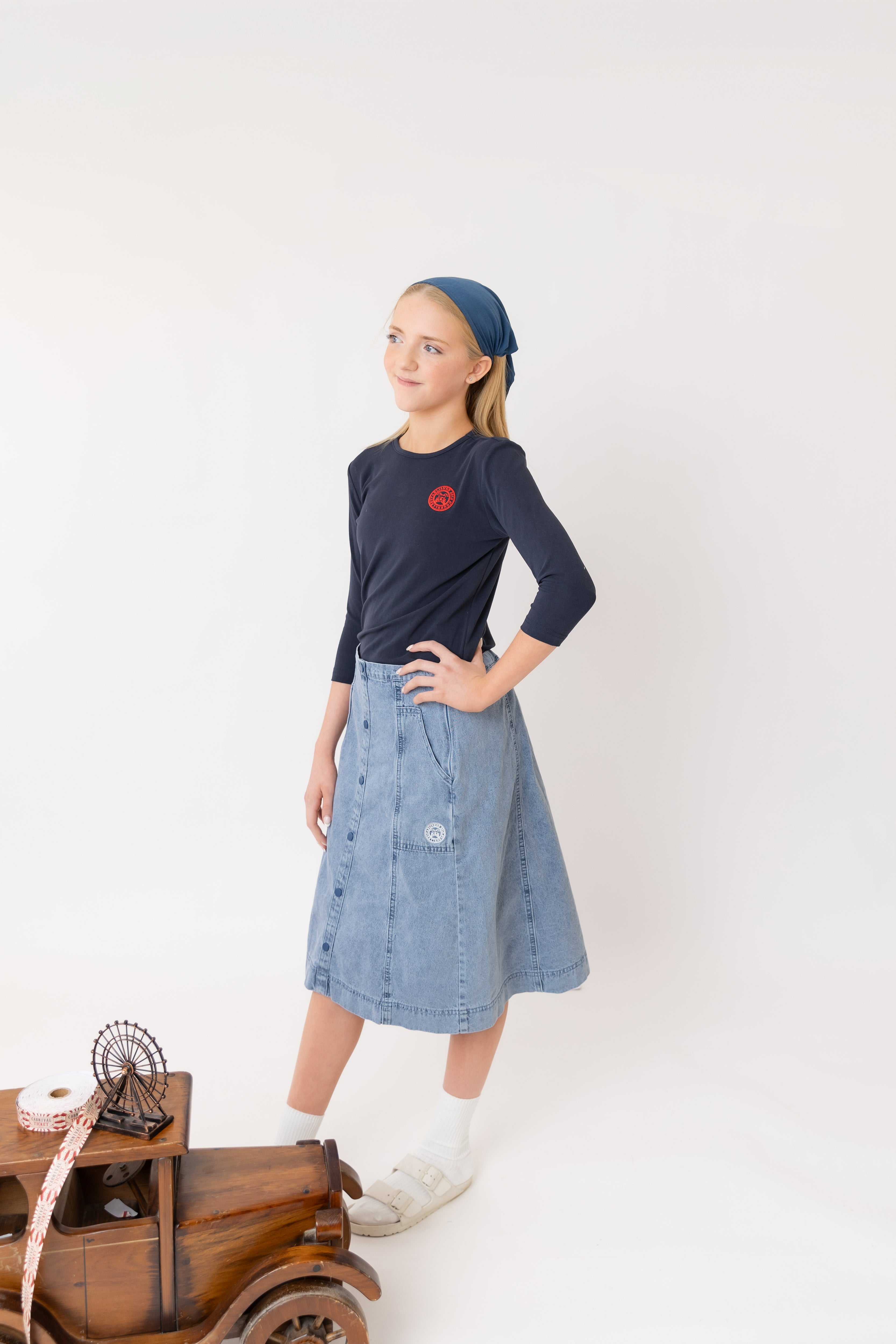 Nounelle Denim Skirt | Buttons Bebe