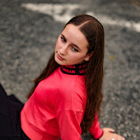 Urban Edge Hot Pink Mock Neck Sweater