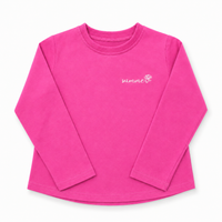 Tiny Too Acid Wash Hot Pink Long Sleeve Top