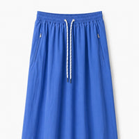 HEV Dark Blue Cord Tie Skirt HSK799