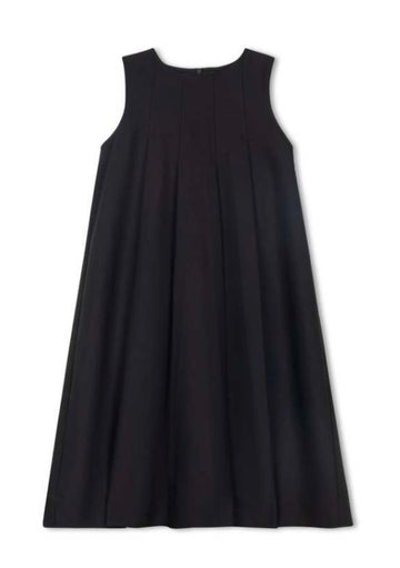 Velvette Label Black Pleated Jumper (EF353)