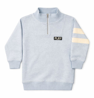 PLAY HOLIDAY HALF ZIP STRIPE  SKY