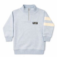 PLAY HOLIDAY HALF ZIP STRIPE  SKY
