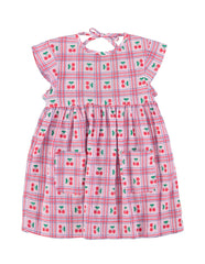 Piupiuchick Lilac W/ Cherries Allover Short Dress