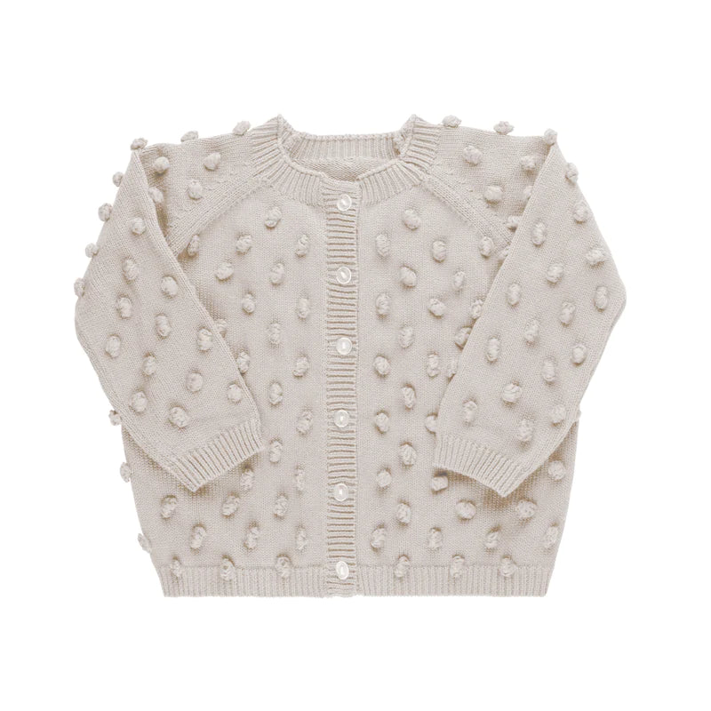 Pippin Light Blue Popcorn Knit Layering Cardigan - IT IS NOT WHITE