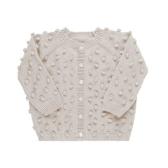 Pippin Light Blue Popcorn Knit Layering Cardigan - IT IS NOT WHITE