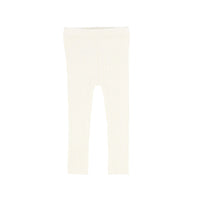 Lil Legs Ivory Knit Leggings