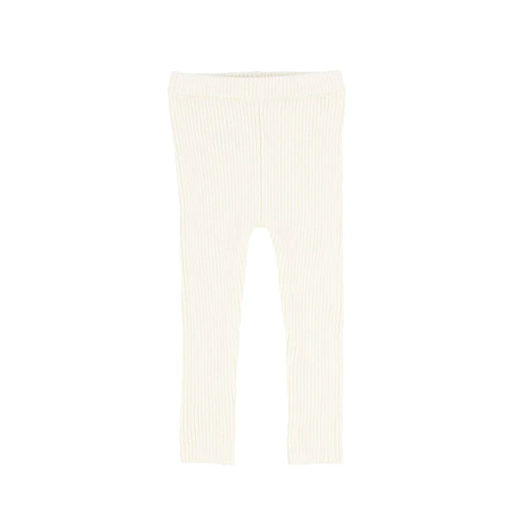 Lil Legs Ivory Knit Leggings