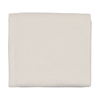 Mema Knits Knit Bris Set Blanket - Winter White