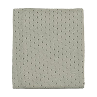 Mema Knits Pointelle Knit Blanket - Mint