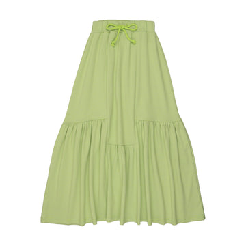 Kin + Kin Green stripes Striped midi skirt (K224)