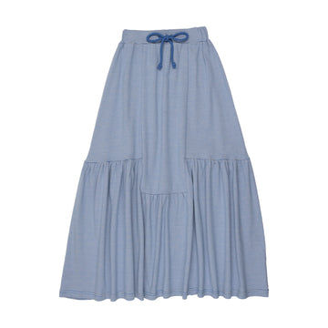 Kin + Kin Blue stripes Striped midi skirt (K224)