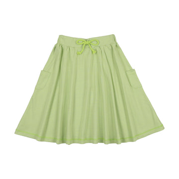 Kin + Kin Green stripes Striped full skirt (K229)