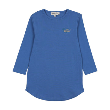 Kin + Kin Blue Solid Girls long sleeve t-shirt (K230)