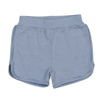 Kin + Kin Blue stripes Striped track shorts (K231)