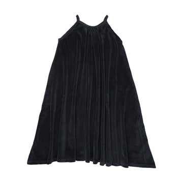 Kin And Kin Navy Velour Maxi (K323)