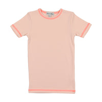 Kin + Kin Pink & Hot Pink Thread Jersey Short Sleeve T-Shirt