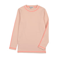 Kin + Kin Pink & Hot Pink Thread Girls Full Sleeve T-Shirt