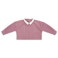 Little Parni Red Stripe Girl's Shirt  (K402)